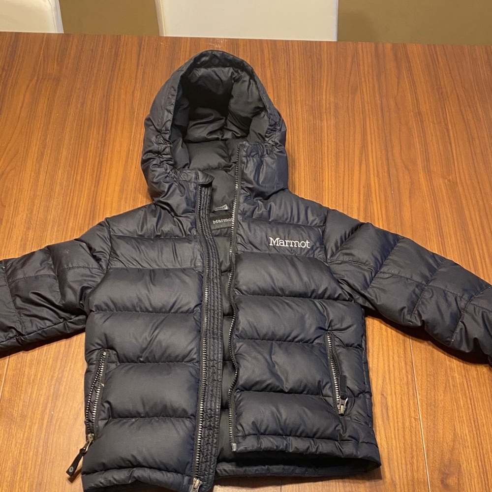 Marmot Dark Puffer Jacket with Hood